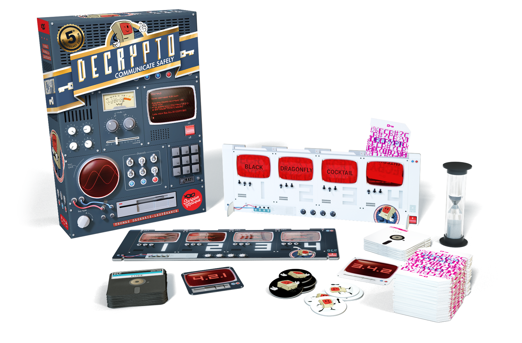 Decrypto - 5° Anniversario - Edizione Speciale In Scatola Nera E Oro, Gioco Da Tavolo Di Deduzione E Comunicazione, 440 Nuove Parole